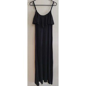 Solemio Los Angeles Womens Dress Black Medium adjustable strap strech sleeveless